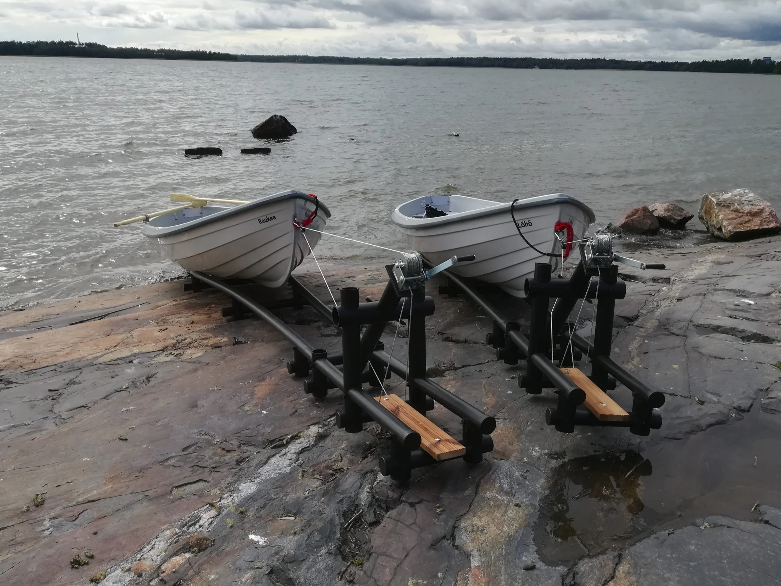 Rowboat Dock with Winch